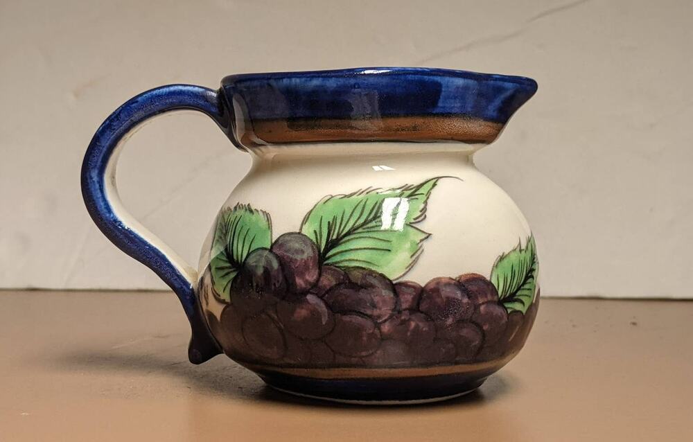 Vintage Guatemalan Creamer Glazed Terracotta Handmade Signed Ceralpa Ke